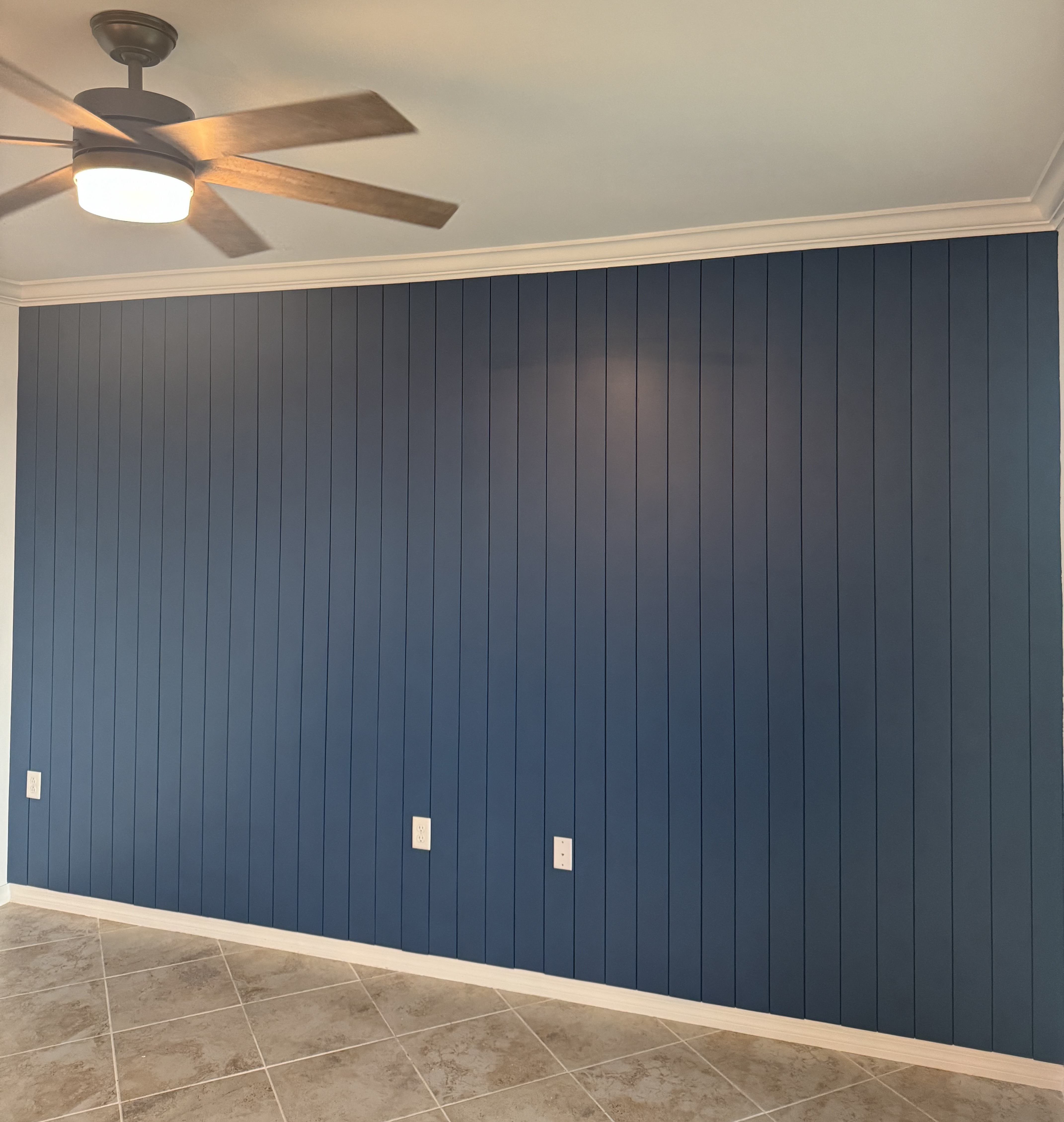Board and batten accent wall